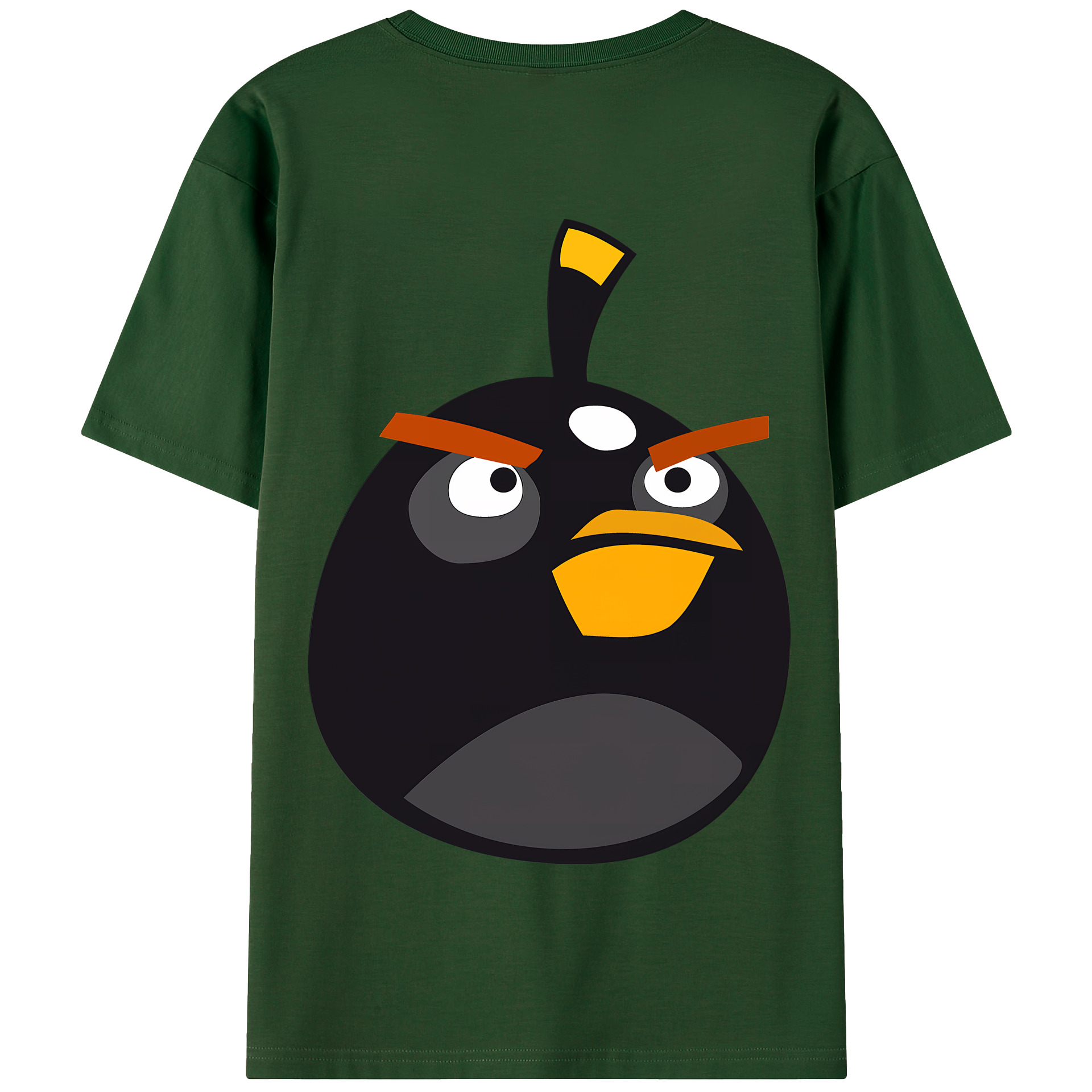 （画像用） Angry Birds アングリーバード 綿100％半袖Tシャツ（背面プリント）